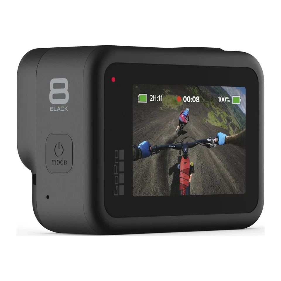 GoPro HERO8 Black Action Camera Bundle w/ Battery Charger & Bonus Batteries